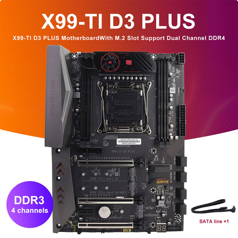 JGINYUE X99-TI D3 PLUS Motherb - E5 2696 V3 评论和价格